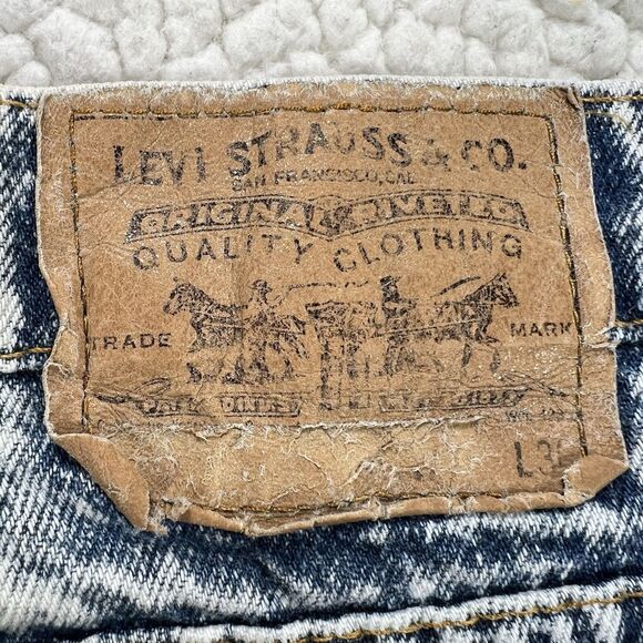 VTG Levi’s 554 Men’s 34x30 (Actual 32x30) Acid Wash Orange Tab 90’s USA - Picture 5 of 12